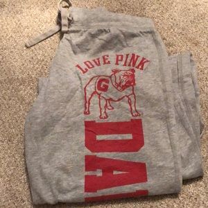 Georgia Bulldogs VS PINK lightweight sweatpants